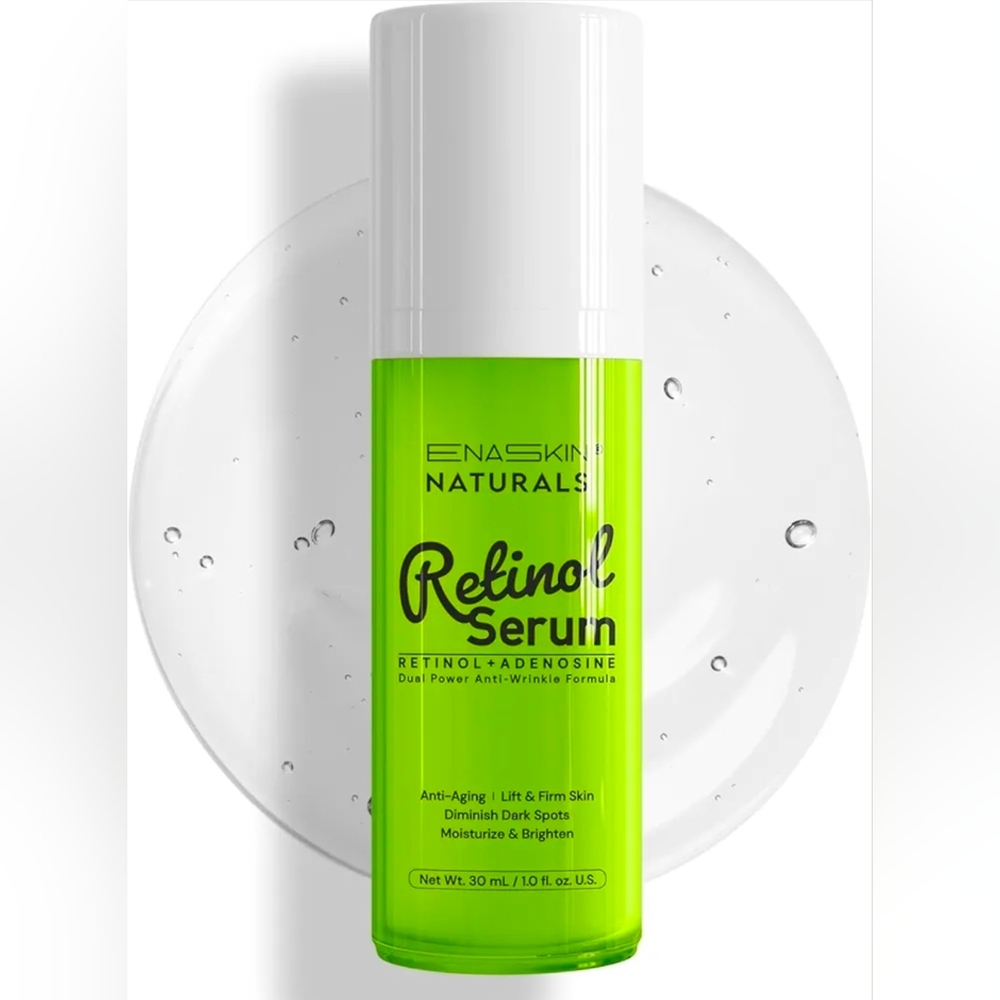 NWT Retinol Anti-Wrinkle Serum for Face: Enaskin Naturals Moisturizing Serum